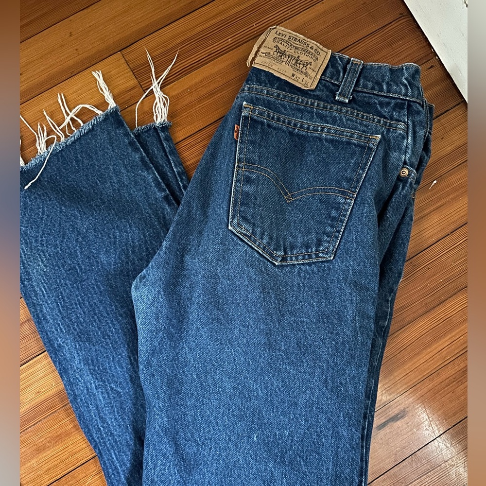 Orange tab vintage Levi’s, made in USA, mint condition